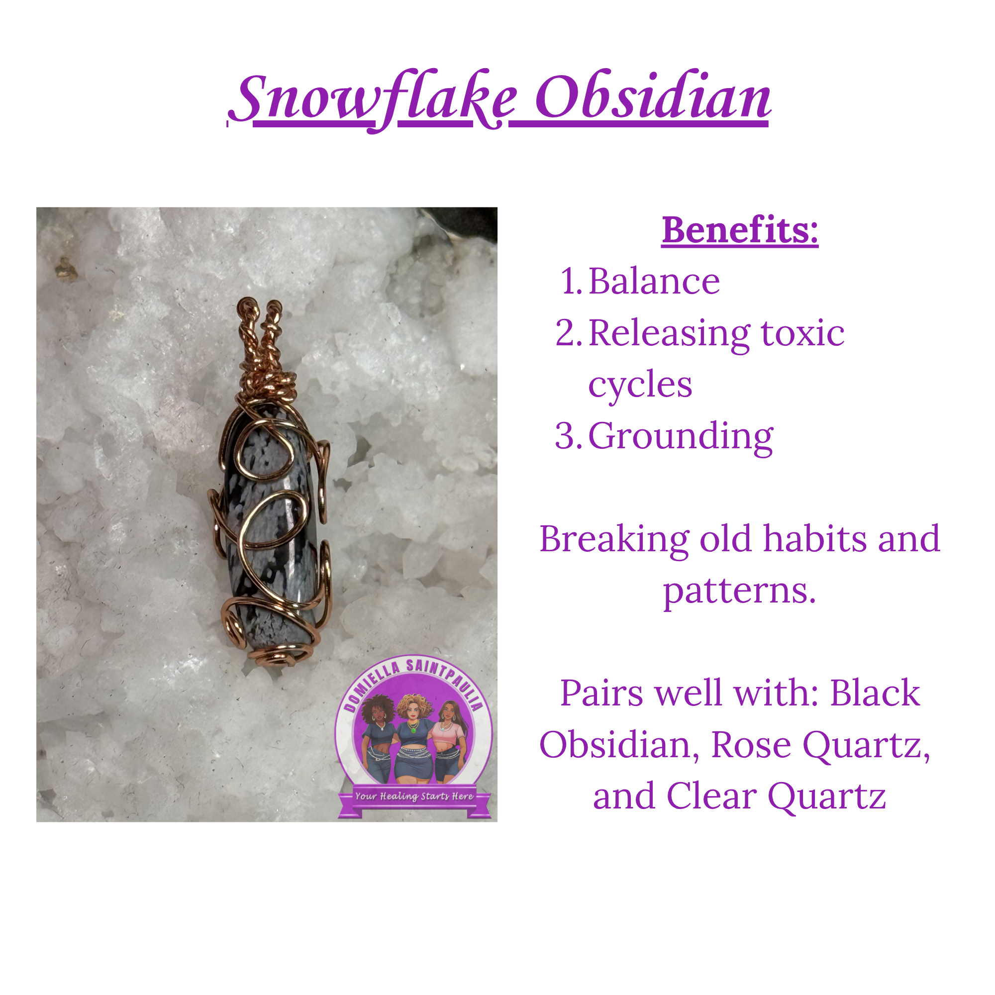 Snowflake Obsidian